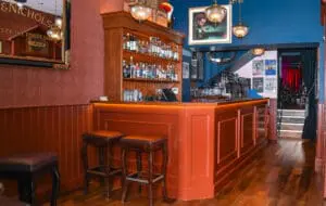 A photo showing one of the bars in Whelan's.