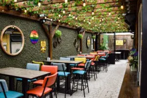 A photo of an outdoor space in The Railway Bar