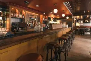 The interior of The Crafty Fox, showing the bar. The Mercantile Group