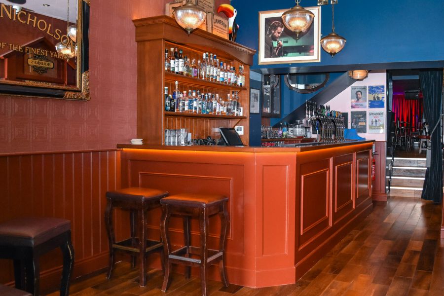 A photo showing one of the bars in Whelan's.