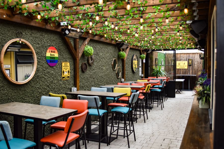 A photo of an outdoor space in The Railway Bar