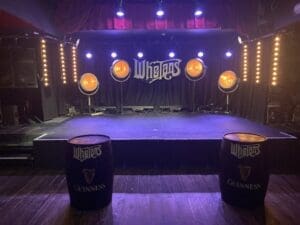 A photo showing a stage in Whelan's.