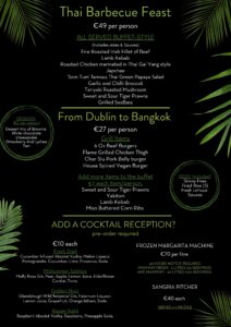 Opium summer BBQ menu 2026