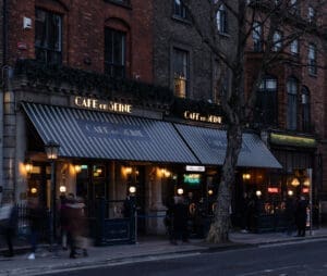 A photo showing the outside of Cafe en Seine The Mercantile Group