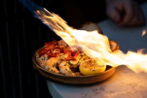 Dinner starters at Cafe en Seine