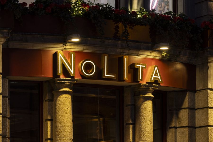 A photo of NoLIta Night Time Outdoors